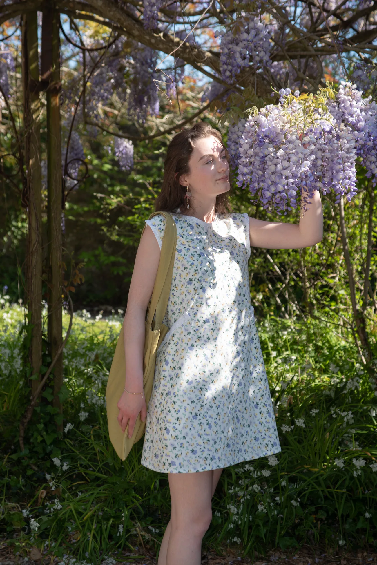 Eden collection white dress outdoors